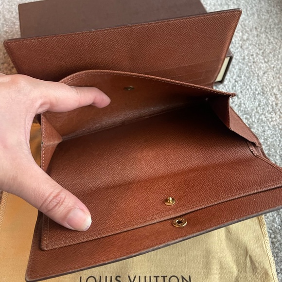 Authentic LOUIS VUITTON Monogram Porte Tresor International Trifold long wallet - Picture 8 of 14